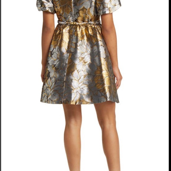 Kate Spade size 10 NWT Peony Parade Brocade Dress - Picture 2 of 3